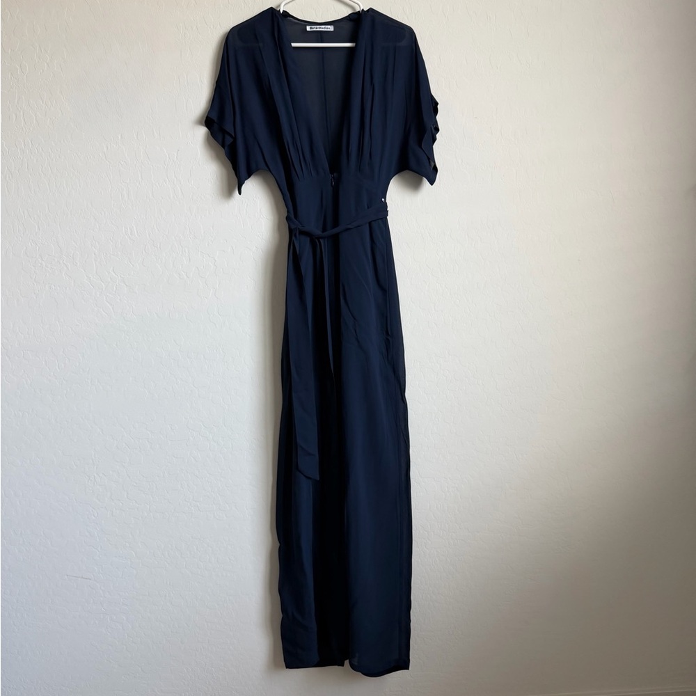 Reformation Navy Blue Lemongrass Jumpsuit Sz. 2​​​​​​​​​​